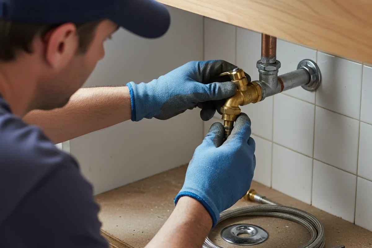Shutoff valve and fitting work during Emergency Plumbing in Mc Dowell